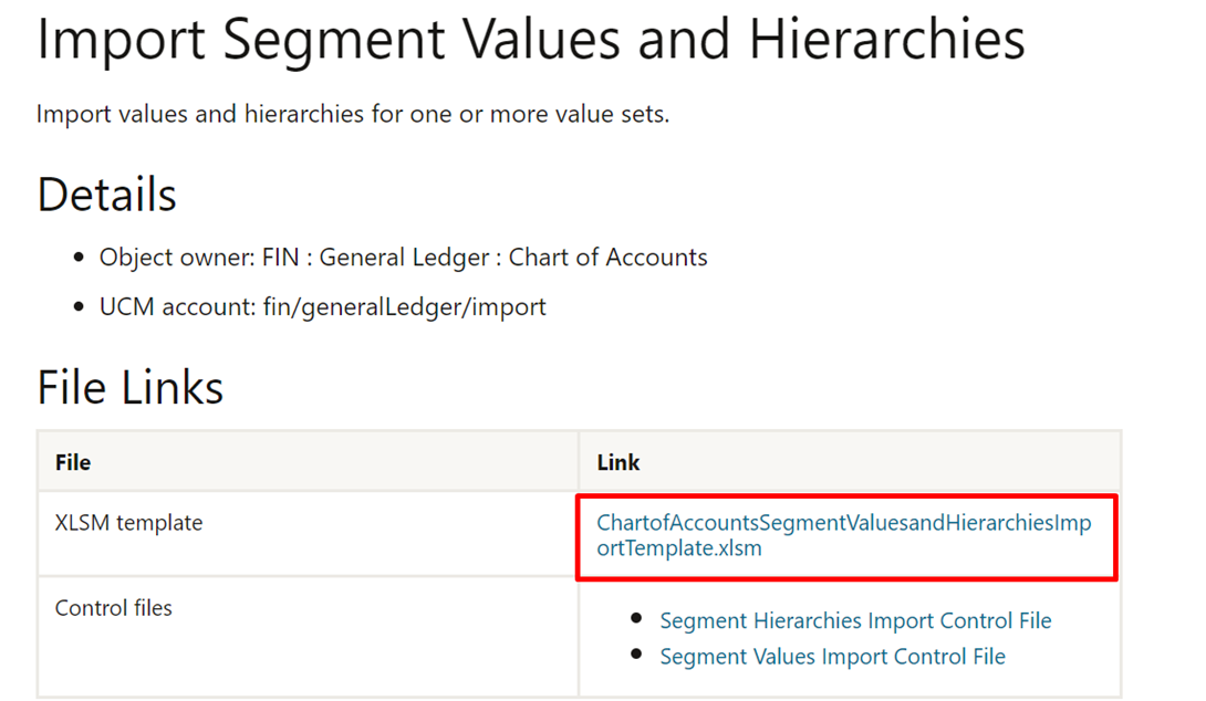 Segment Value Security Oracle Cloud How to Import Segment Value via FBDI